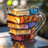 Einzigartige handgefertigte 3D-Tasse für Lesebegeisterte