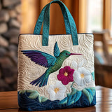 Gesteppte Tasche - Kolibri et Blume Blanche