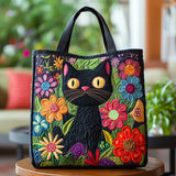 Gesteppte Tasche - Schwarze Katze Enchanté