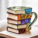 Handgefertigte 3D-Büchertasse Aurora