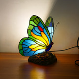 Lampe Sculptée Blauer Schmetterling