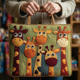 Gesteppte Tasche - Girafe