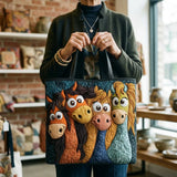 Handgefertigte Tasche - Poneys Ludiques