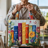 Handgefertigte Tasche - Florale Bibliothek