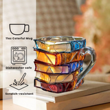 Einzigartige handgefertigte 3D-Tasse für Lesebegeisterte